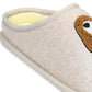 Pantufas bordadas Radley &amp; Friends femininas da Radley London, bege, tamanho 10 M