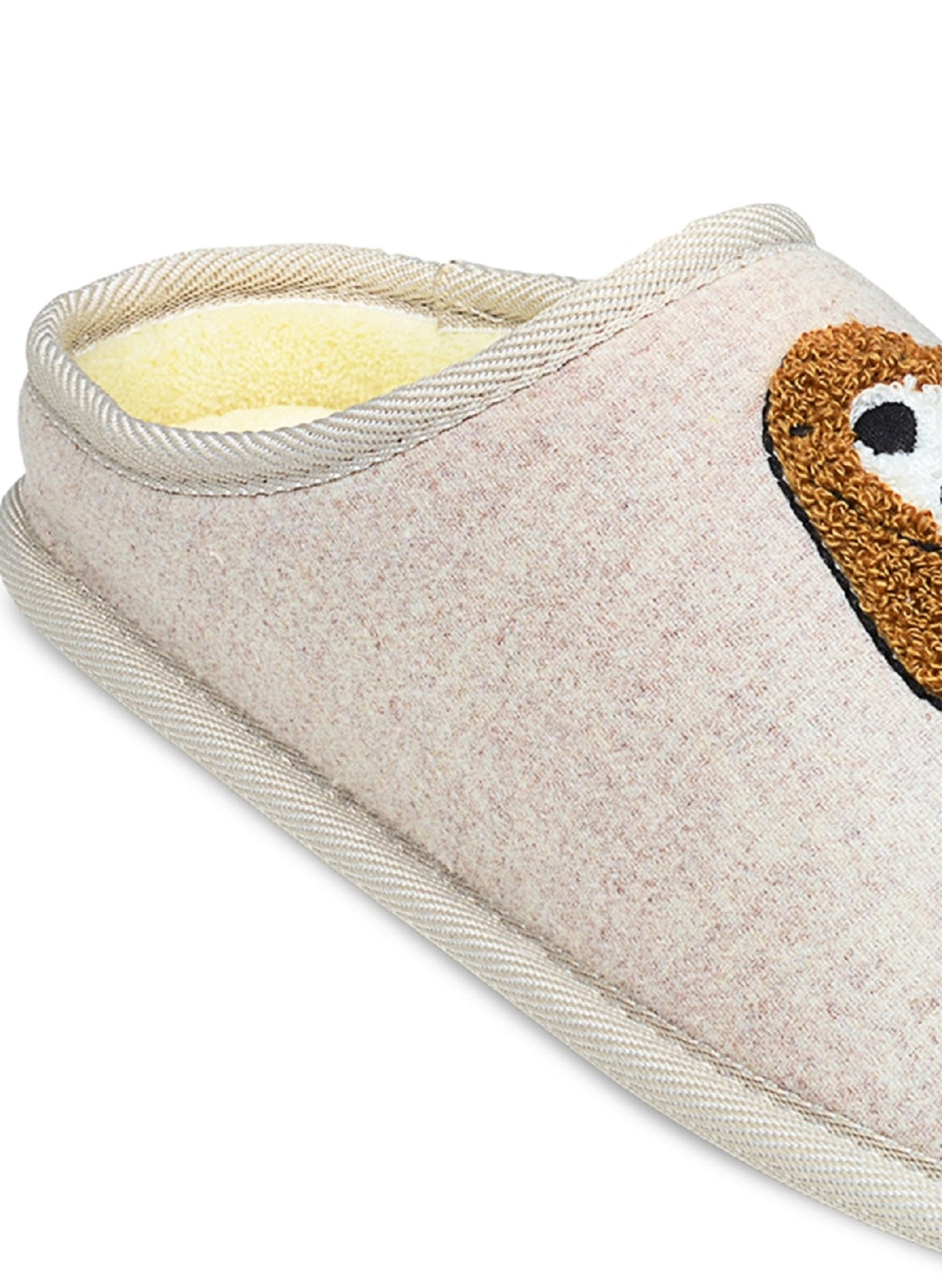 Pantufas bordadas Radley &amp; Friends femininas da Radley London, bege, tamanho 10 M
