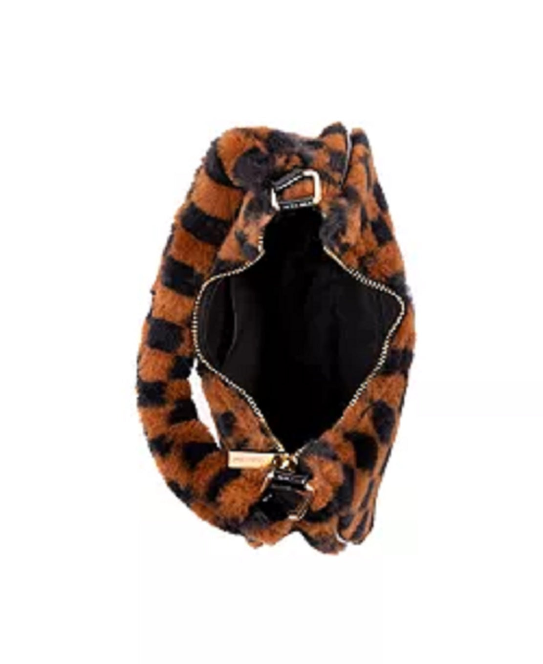 Bolsa de ombro feminina Skinnydip London Kiely Checkerboard Fluff marrom tamanho regular