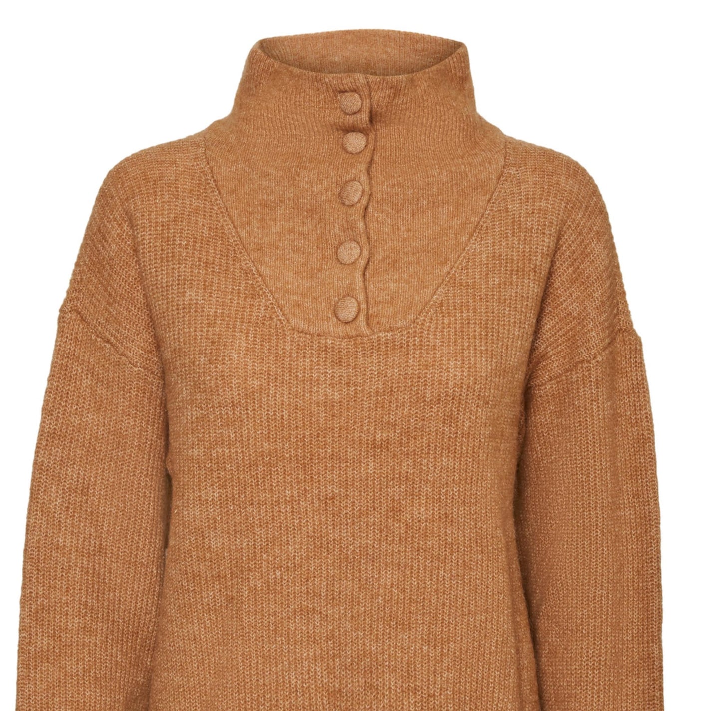 VERO MODA Suéter Feminino Marrom Tamanho Médio