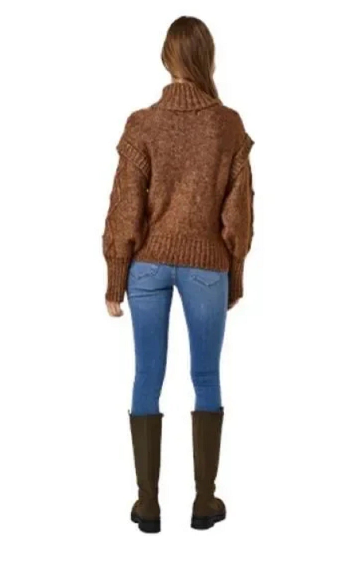 VERO MODA Suéter Feminino Marrom Tamanho X-Grande