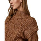 VERO MODA Suéter Feminino Marrom Tamanho X-Grande