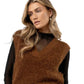 VERO MODA Colete Lucia Feminino Marrom