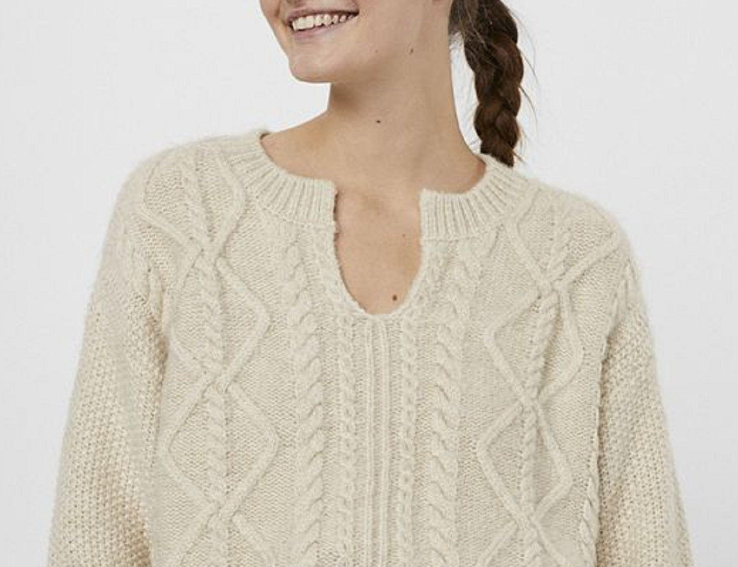 VERO MODA Suéter Reese Feminino Marrom Tamanho P