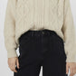 VERO MODA Suéter Reese Feminino Marrom Tamanho P