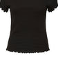 Blusa canelada Gabriella feminina VERO MODA preta
