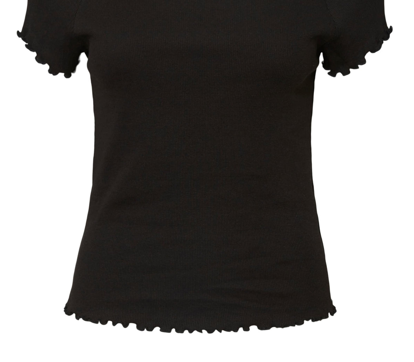 Blusa canelada Gabriella feminina VERO MODA preta