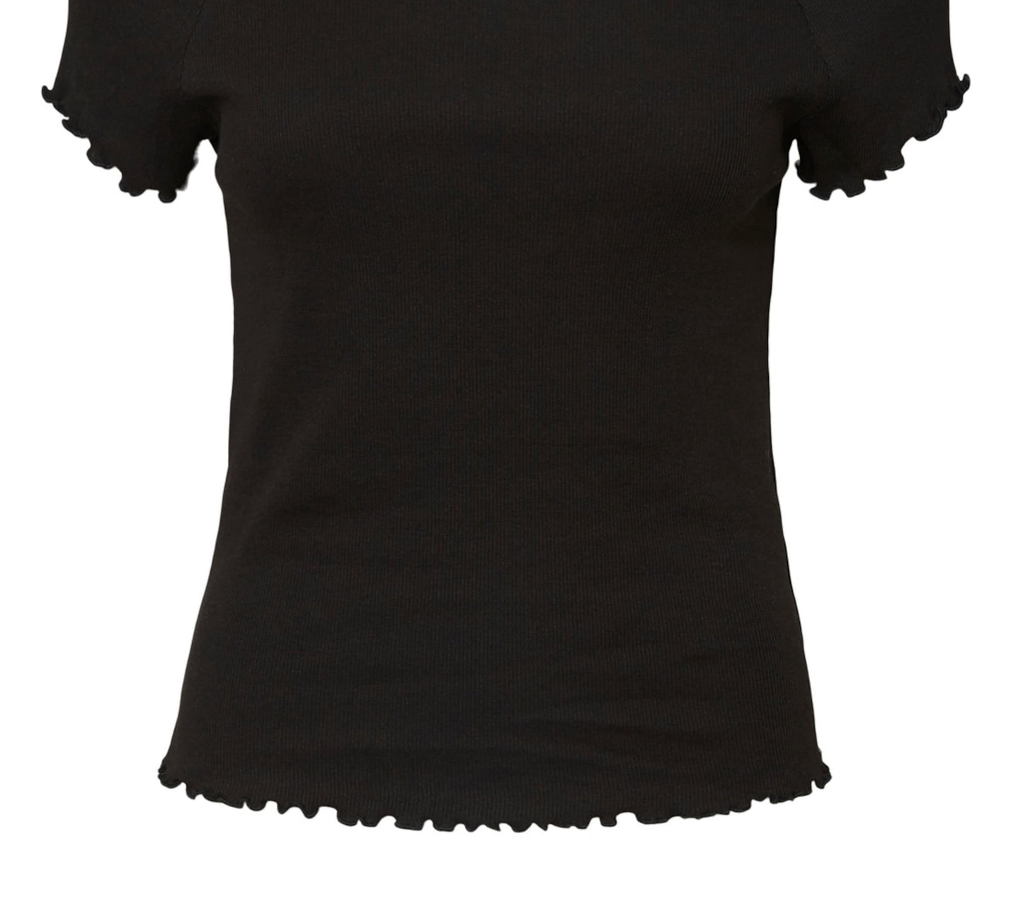 Blusa canelada Gabriella feminina VERO MODA preta