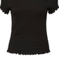 Blusa canelada Gabriella feminina VERO MODA preta