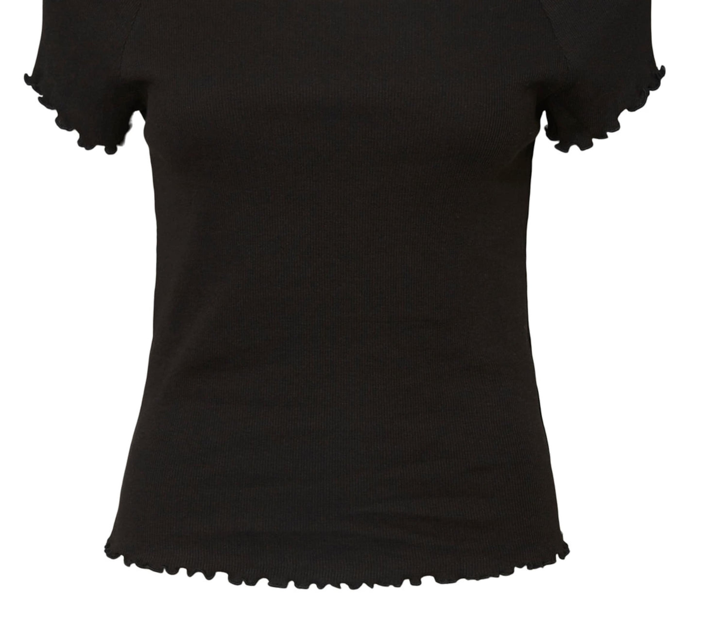 Blusa canelada Gabriella feminina VERO MODA preta