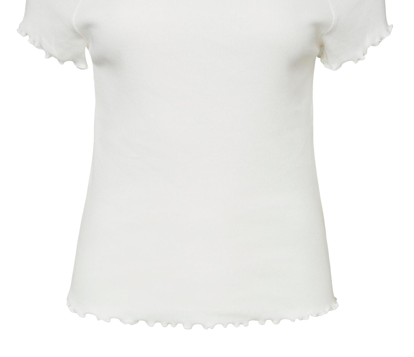 VERO MODA Top Gabriella Canelado Feminino Branco Tamanho Grande