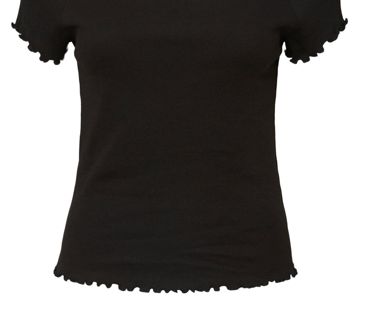 Blusa canelada Gabriella feminina VERO MODA preta