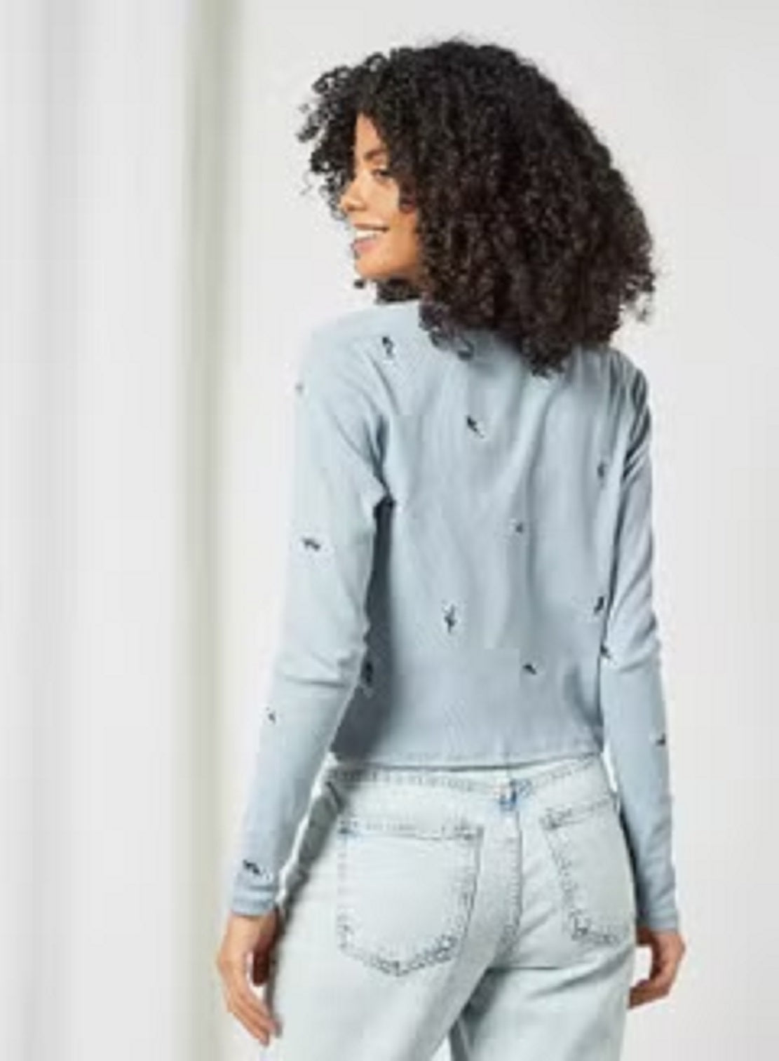 VERO MODA Jeanette Cardigan Feminino Azul