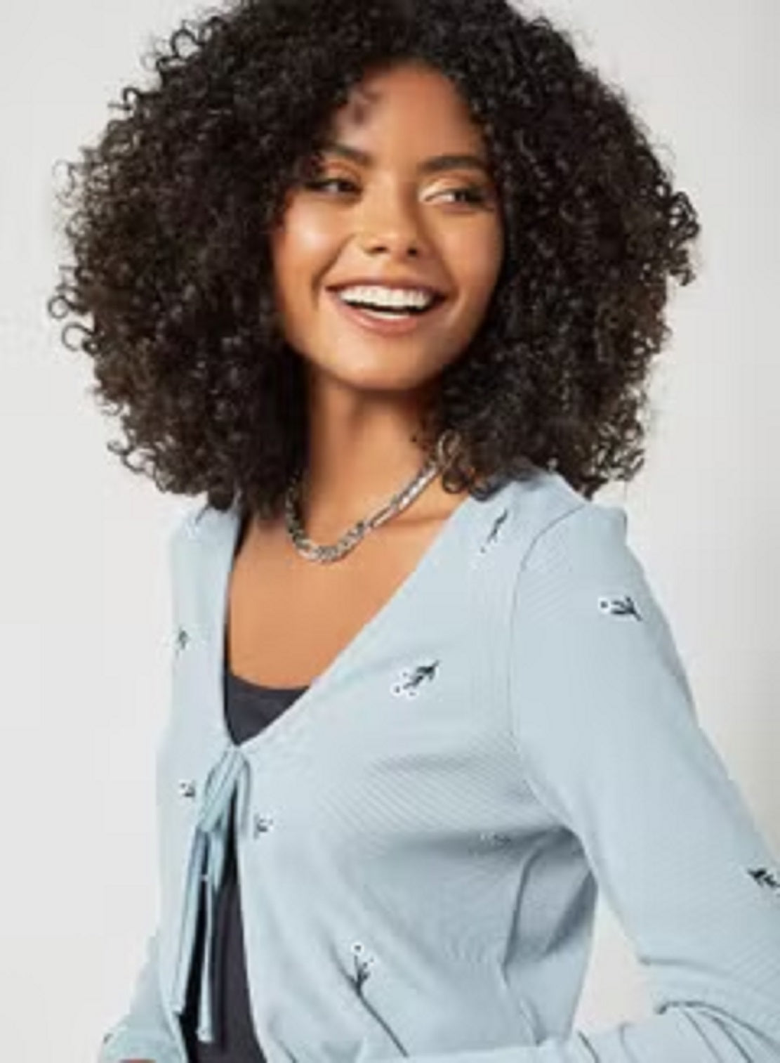 VERO MODA Jeanette Cardigan Feminino Azul