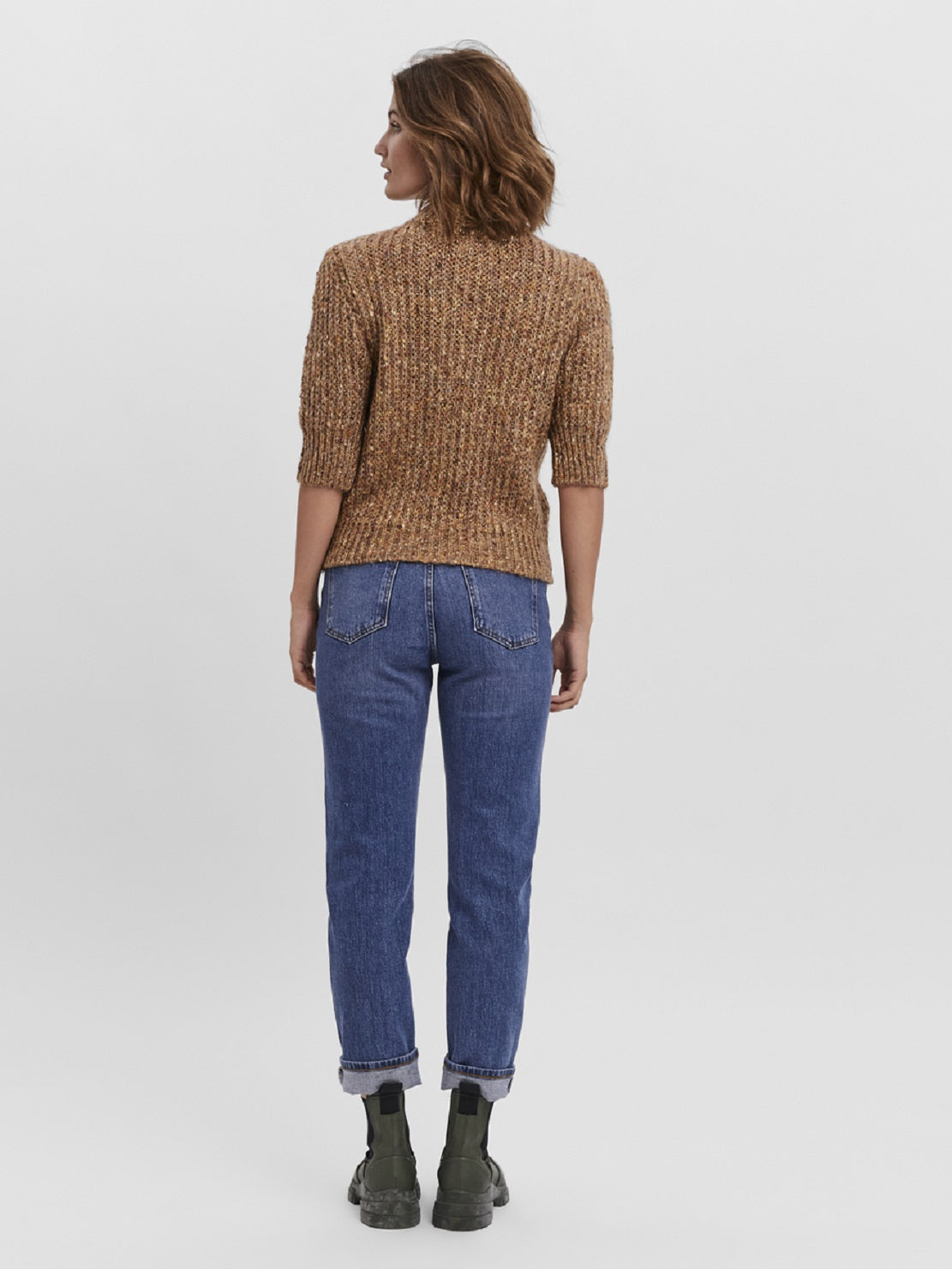VERO MODA Suéter Feminino Marrom