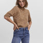 VERO MODA Suéter Feminino Marrom