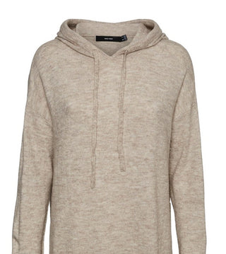 Vestido de malha feminino VERO MODA bege tamanho grande