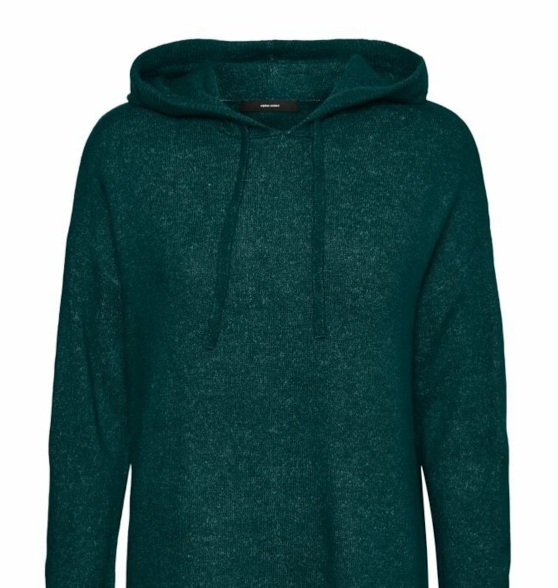 VERO MODA Moletom feminino de malha com capuz verde tamanho pequeno