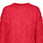 VERO MODA Suéter Feminino Vermelho