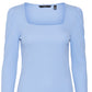 VERO MODA Hensely Top Feminino Azul Tamanho X-Grande