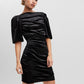 VERO MODA Vestido curto Bianca feminino preto tamanho 42