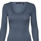 VERO MODA Top Rita Feminino Cinza