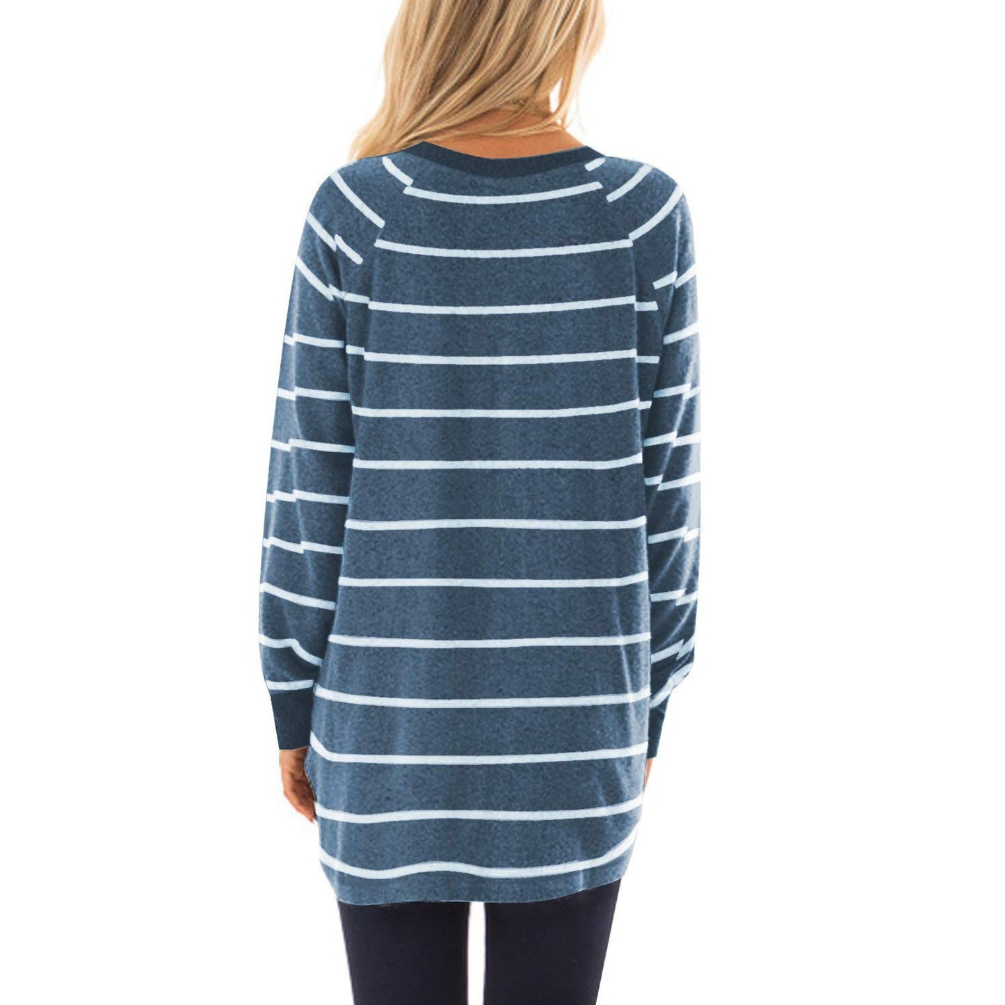 El Corte Ingles Suéter pull Manches Longues Et Encolure Bateau feminino azul
