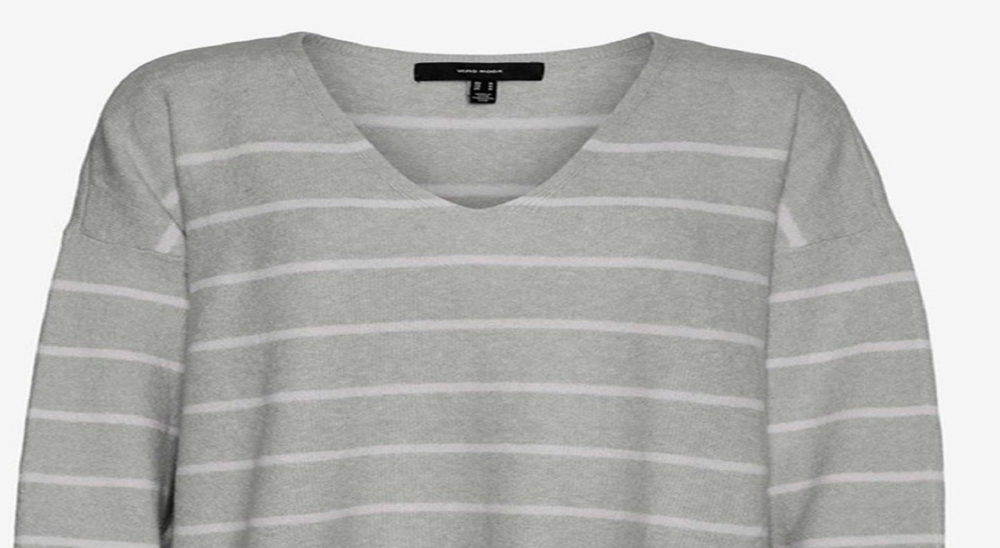 VERO MODA Suéter Doffy Pulver Feminino Cinza