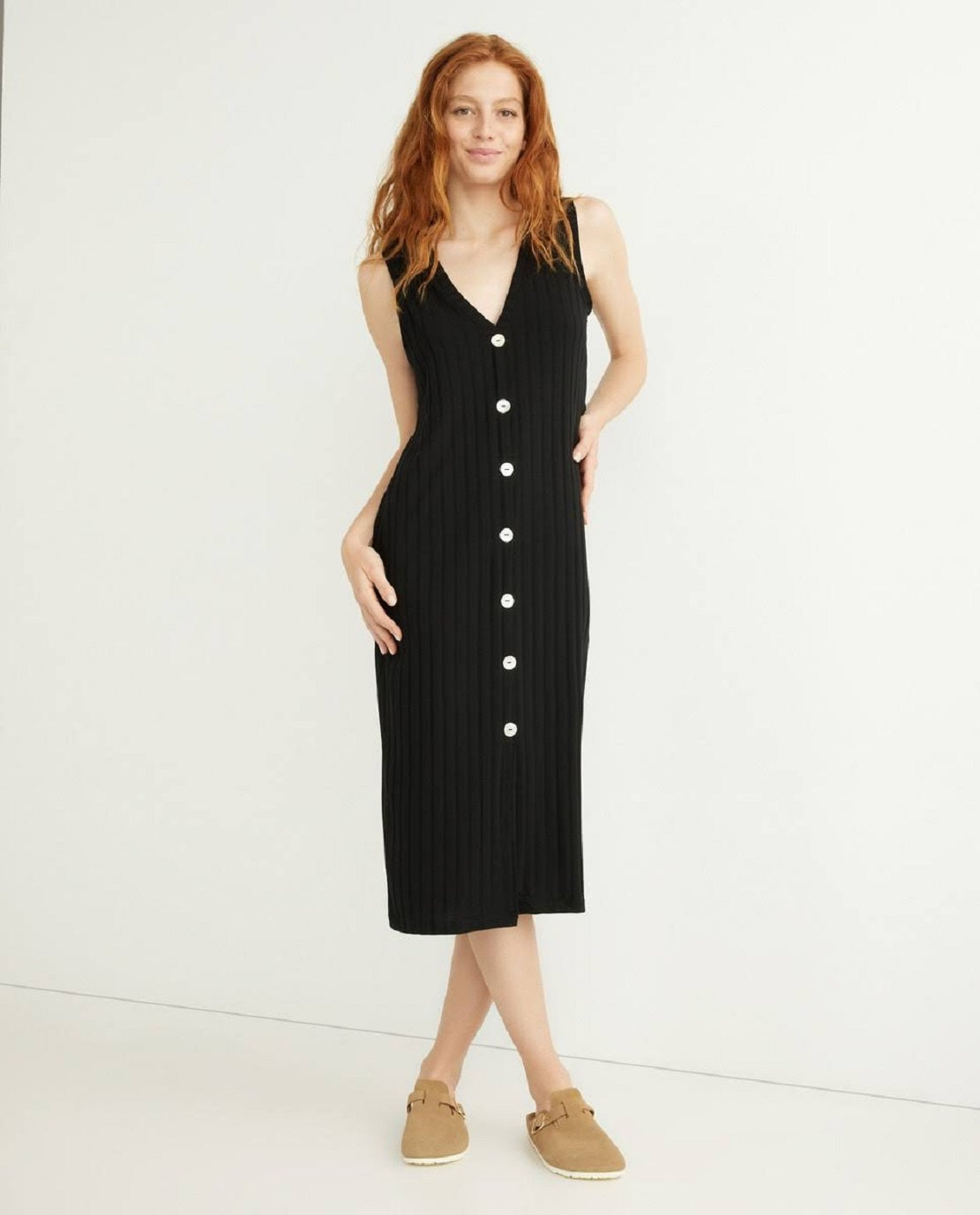 Vestido Hilde sem mangas feminino VERO MODA, preto, tamanho pequeno