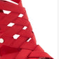 DKNY Sapatos femininos clássicos com tiras abertas, vermelhos, tamanho 8,5 m