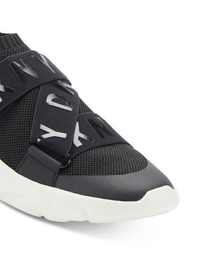 Tênis DKNY Clara Logo Strap Feminino Preto Tamanho 8