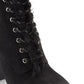 Botas sociais femininas DKNY Darcy com cadarço, pretas, tamanho 9,5