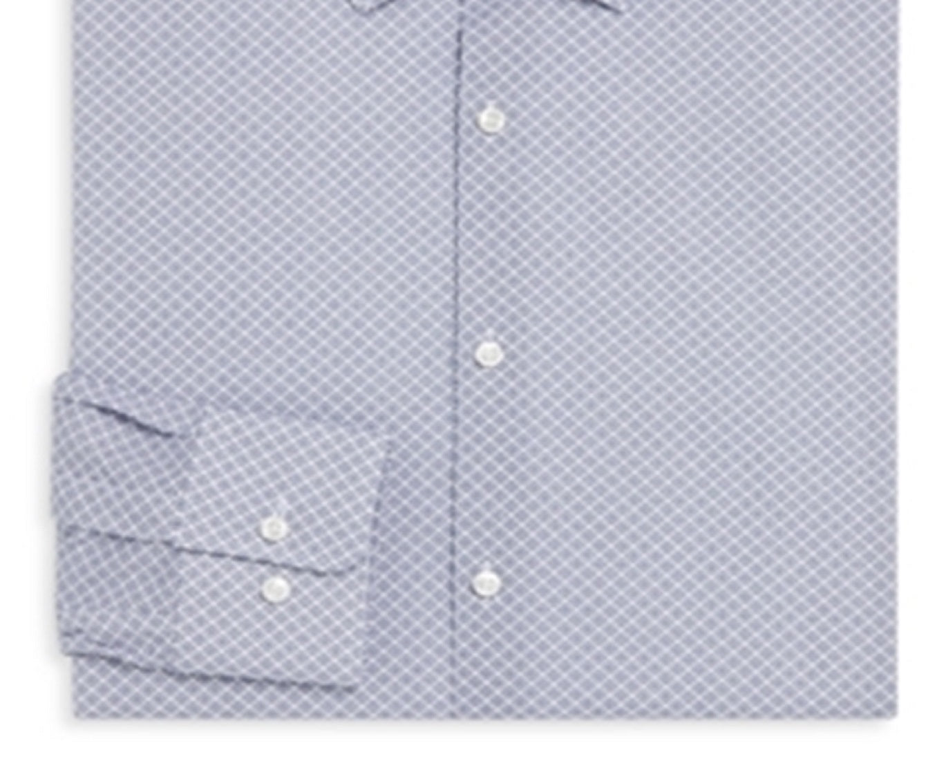 Camisa social masculina Hugo Boss Mabel com estampa micro regular, tamanho azul, tamanho regular