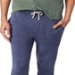 Calça de moletom masculina de algodão alternativa, azul, tamanho pequeno