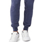 Calça de moletom masculina de algodão alternativa, azul, tamanho pequeno