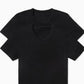 Camiseta Nike Dri Fit Masculina de Algodão Elástico e Gola Redonda, Pacote com 2 unidades, Preta, Tamanho Grande