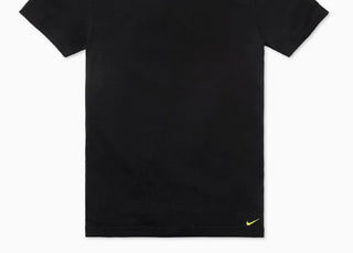 Camiseta Nike Dri Fit Masculina de Algodão Elástico e Gola Redonda, Pacote com 2 unidades, Preta, Tamanho Grande
