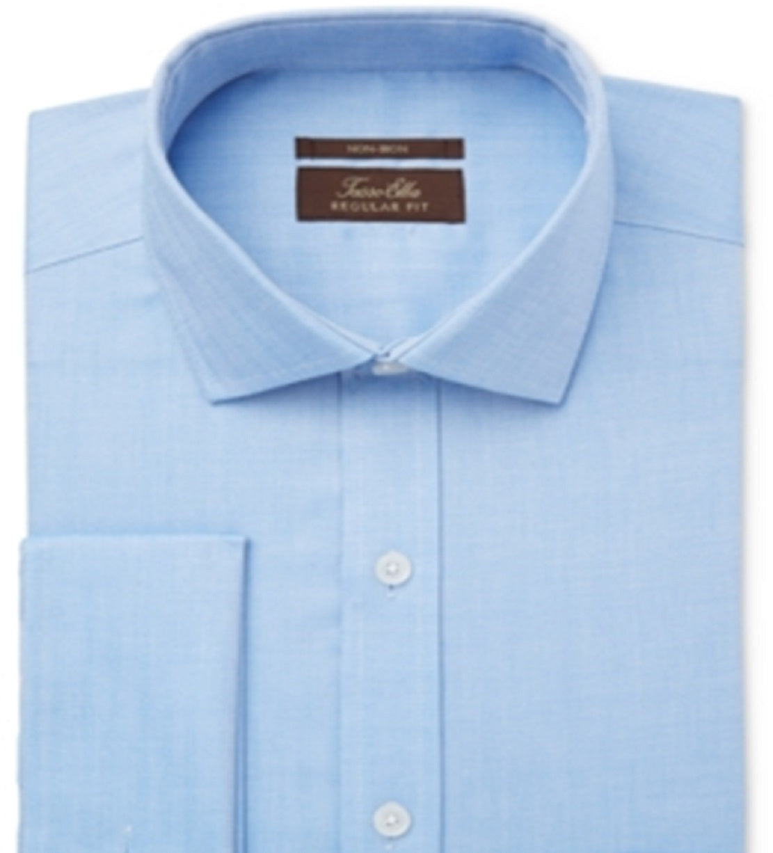 Camisa social masculina Tasso Elba de corte regular, azul, tamanho 34x35