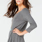 Vestido rodado feminino Style &amp; Co cinza tamanho pequeno M