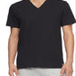 Camiseta Calvin Klein Feminina Gola V Algodão - Pacote com 3 - Preta - Tamanho Grande