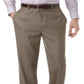 Calça social masculina Perry Ellis Folio Flex Sharkskin marrom tamanho 38x32