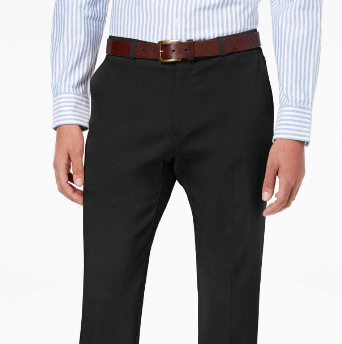 Calça Tommy Hilfiger Masculina Modern Fit Th Flex Stretch Comfort Solid Performance Preta Tamanho 34X29