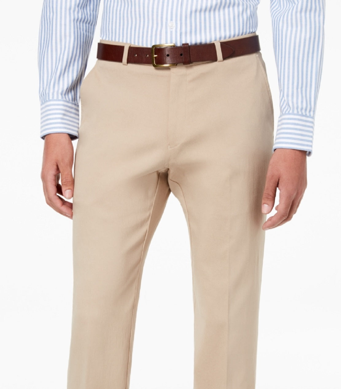 Calça Tommy Hilfiger Masculina Modern Fit Th Flex Stretch Comfort Marrom Tamanho 36X29