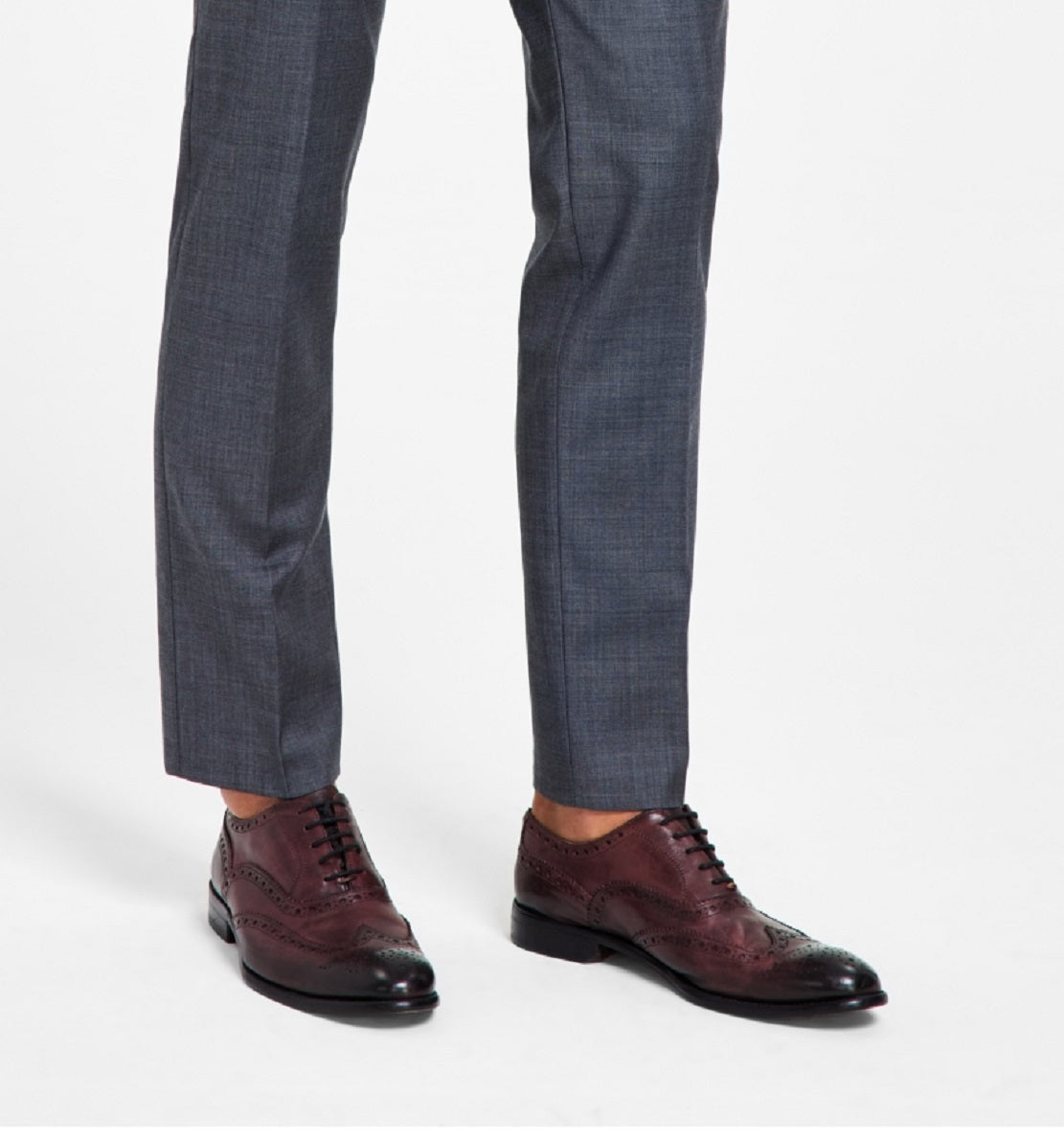 Calça de terno Calvin Klein X Fit Slim Fit Stretch Masculina Cinza Tamanho 30X30