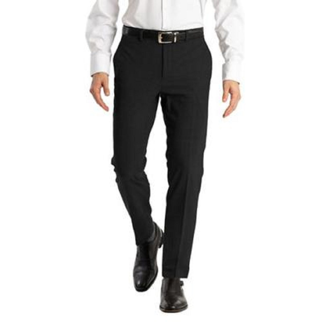 Calça social masculina Calvin Klein Infinite Stretch Skinny Fit preta tamanho 36x32