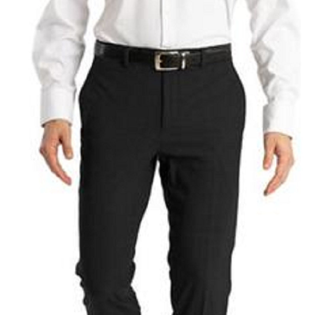 Calça social masculina Calvin Klein Infinite Stretch Skinny Fit preta tamanho 36x32