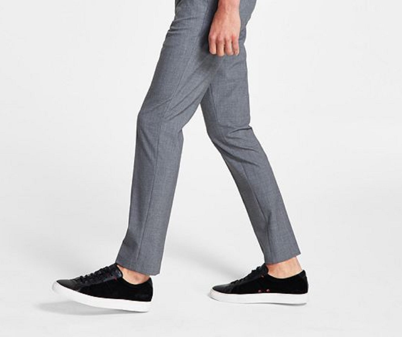 Calça social skinny Calvin Klein Infinite Stretch masculina, cinza, tamanho 31x3