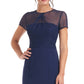 Vestido tubinho Illusion JS Collections feminino, azul, tamanho 10
