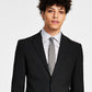 Jaqueta elástica masculina DKNY Modern Fit, preta, tamanho 38