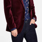 Blazer masculino Alfani Slim Fit de veludo liso, vermelho, tamanho 40
